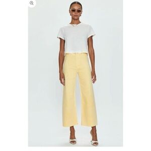Pistola Yellow Flare Wide Leg Jeans